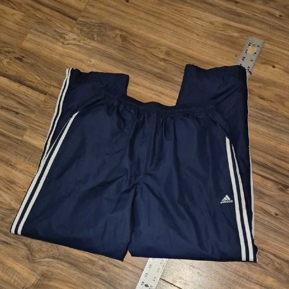 Adidas Dark Blue Pants with Light Stripes
